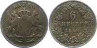 Baden-Durlach 6 Kreuzer Leopold 1830-1852. -