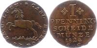 Braunschweig-Wolfenbüttel I Pfennig Kupfer Karl 1815-1830. -