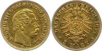 Hessen 5 Mark Gold Ludwig III. 1848-1877. -