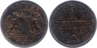 Baden-Durlach Kreuzer Friedrich I. 1852-1907. -