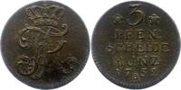 Brandenburg-Preußen 3 Pfennig Friedrich II. 1740-1786. -
