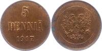 Finnland 5 Penniä 1 Republik 1917-2025. -