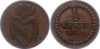 Baden-Durlach 1/2 Kreuzer Karl Friedrich 1738-1806. -