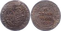 Sachsen-Albertinische Linie 1/12 Taler Johann Georg IV. 1691-1694. -