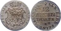 Sachsen-Albertinische Linie 1/12 Taler Friedrich August II. 1733-1763. -