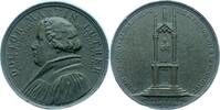 Reformation Grau Grünliche Porzellanmedaille 1 Errichtung des Lutherdenkmals in Wittenberg 1821. -