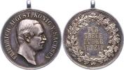 Sachsen-Albertinische Linie Silbermedaille Friedrich August III. 1904-1918. -