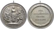 Sachsen-Albertinische Linie versilberte Bronzemedaille Friedrich August III. 1904-1918. -