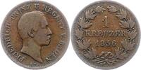 Baden-Durlach Kreuzer Friedrich I. 1852-1907. -