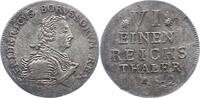 Brandenburg-Preußen 1/6 Taler Friedrich II. 1740-1786. -