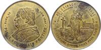 Italien-Kirchenstaat Vatikan Vergoldete Bronzemedaille Pio IX. 1846-1878. -