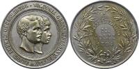 Hessen-Darmstadt Versilberte Bronzemedaille Ernst Ludwig 1892-1918. -