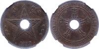 Zaire-Belgisch-Kongo 5 Centimes Leopold II. von Belgien 1865-1909. -
