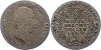 Brandenburg-Preußen 1/6 Taler Friedrich Wilhelm III. 1797-1840. -