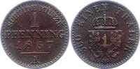 Brandenburg-Preußen Pfennig Wilhelm I. 1861-1888. -