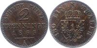 Brandenburg-Preußen 2 Pfennig Wilhelm I. 1861-1888. -