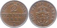 Brandenburg-Preußen 2 Pfennig Wilhelm I. 1861-1888. -