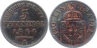 Brandenburg-Preußen 3 Pfennig Wilhelm I. 1861-1888. -