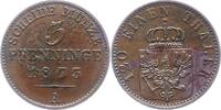 Brandenburg-Preußen 3 Pfennig Wilhelm I. 1861-1888. -
