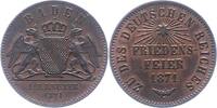 Baden-Durlach Gedenkkreuzer Friedrich I. 1852-1907. -