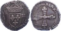 Frankreich 1/4 Ecu Heinrich III. 1574-1589. -