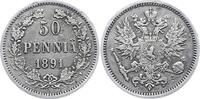 Finnland 50 Penniä 1 Alexander III. von Rußland 1881-1894. -