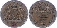 Baden-Durlach Gedenkkreuzer Friedrich I. 1852-1907. -