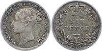 Großbritannien Sixpence Victoria 1837-1901. -