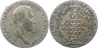 Brandenburg-Preußen 1/6 Taler Friedrich Wilhelm III. 1797-1840. -