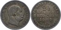 Brandenburg-Preußen 2 1/2 Silbergroschen Wilhelm I. 1861-1888. -
