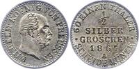 Brandenburg-Preußen 1/2 Silbergroschen Wilhelm I. 1861-1888. -