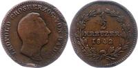 Baden-Durlach 1/2 Kreuzer Leopold 1830-1852. -