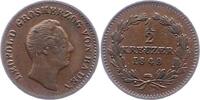 Baden-Durlach 1/2 Kreuzer Leopold 1830-1852. -