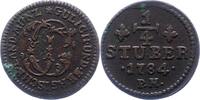 Jülich-Berg 1/4 Stüber Karl Theodor 1742-1799. -