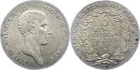 Brandenburg-Preußen 1/6 Taler Friedrich Wilhelm III. 1797-1840. -