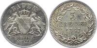 Baden-Durlach 3 Kreuzer Friedrich I. 1852-1907. -