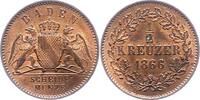 Baden-Durlach 1/2 Kreuzer Friedrich I. 1852-1907. -