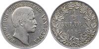 Baden-Durlach 1/2 Gulden Friedrich I. 1852-1907. -