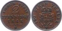 Brandenburg-Preußen 2 Pfennig Wilhelm I. 1861-1888. -