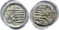 Sachsen-Kurfürstentum Einseitiger Pfennig Friedrich III., Johann und Georg 1507-1525. -