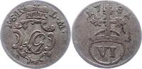 Schwarzburg-Rudolstadt 6 Pfennig Ludwig Günther II. 1767-1790. -