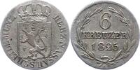 Nassau 6 Kreuzer Wilhelm 1816-1839. -