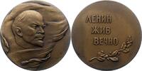 Personenmedaillen Bronzemedaille Lenin, Wladimir Iljitsch *1870 Simbisk, + 1924 Gorki bei Moskau, Russischer kommunistischer Politiker. -