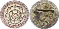 Reformation Anstecknadel Bronze versilbert 450. Geburtstag von Martin Luther 1933. -