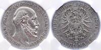 Mecklenburg-Schwerin 2 Mark Friedrich Franz II. 1842-1883. -