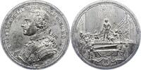 Sachsen-Albertinische Linie Zinnmedaille von Müller 1 Moritz, Graf von Sachsen *1696 Goslar + 1750 Chambord, Französischer Marschall seit 1720. -