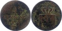 Brandenburg-Preußen 4 Pfennig Friedrich Wilhelm III. 1797-1840. -