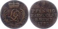 Schwarzburg-Rudolstadt Cu-Pfennig Ludwig Günther II. 1767-1790. -
