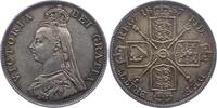 Großbritannien Double Florin Victoria 1837-1901. -
