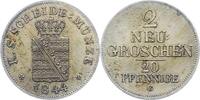 Sachsen-Albertinische Linie 2 Neugroschen Friedrich August II. 1836-1854. -